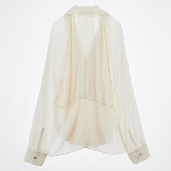 Zara Lace Blouse New Cream - Picture 4 of 9